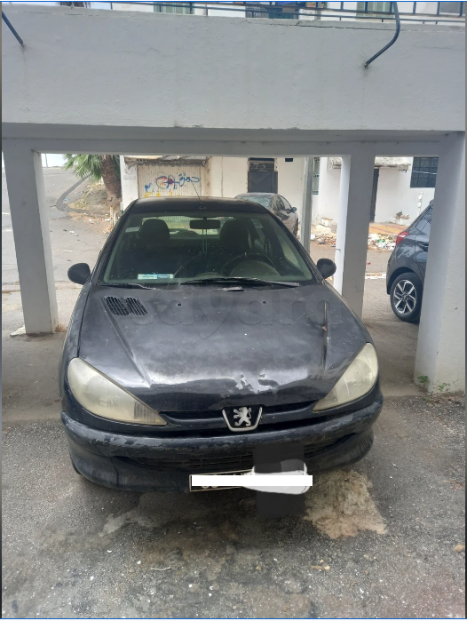 Sidi El Bechir&nbsp;Monfleury&nbsp;Peugeot&nbsp;206&nbsp;Peugeot 206
