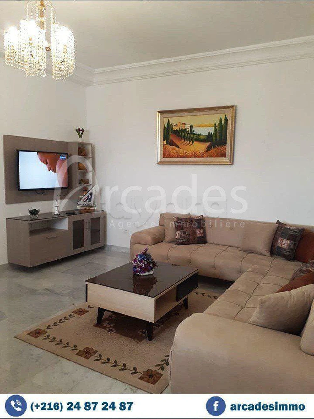 Monastir&nbsp;Monastir&nbsp;Location&nbsp;Appart. 2 pi�ces&nbsp;Magnifique appartement s2