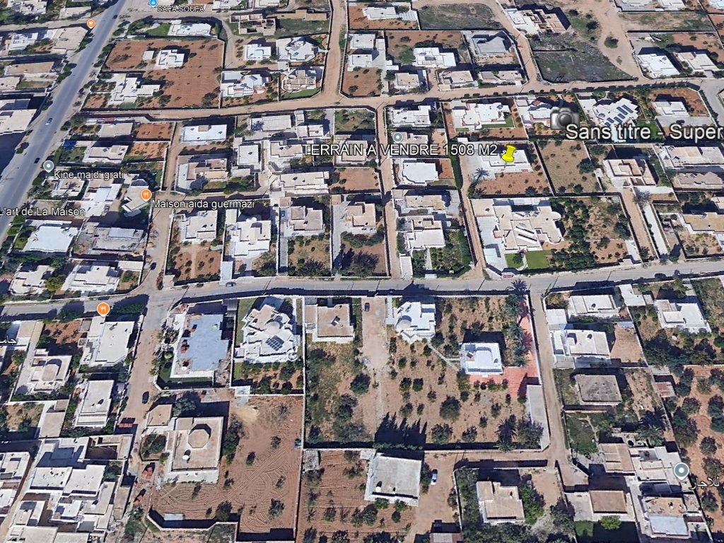 Sfax Ville&nbsp;Sfax&nbsp;Vente&nbsp;Surfaces&nbsp;Route lafrane maison 260 m2 sur un terrain 1508 m2
