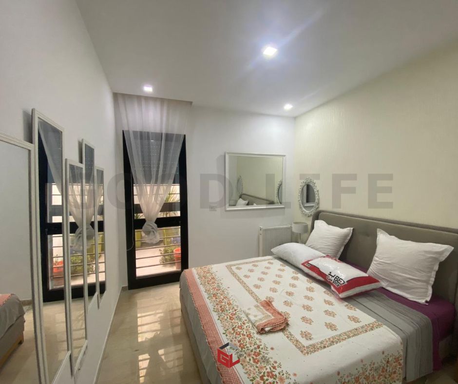 La Soukra&nbsp;La Soukra&nbsp;Location&nbsp;Appart. 2 pi�ces&nbsp;S1 meubl� au rdc � la nouvelle soukra