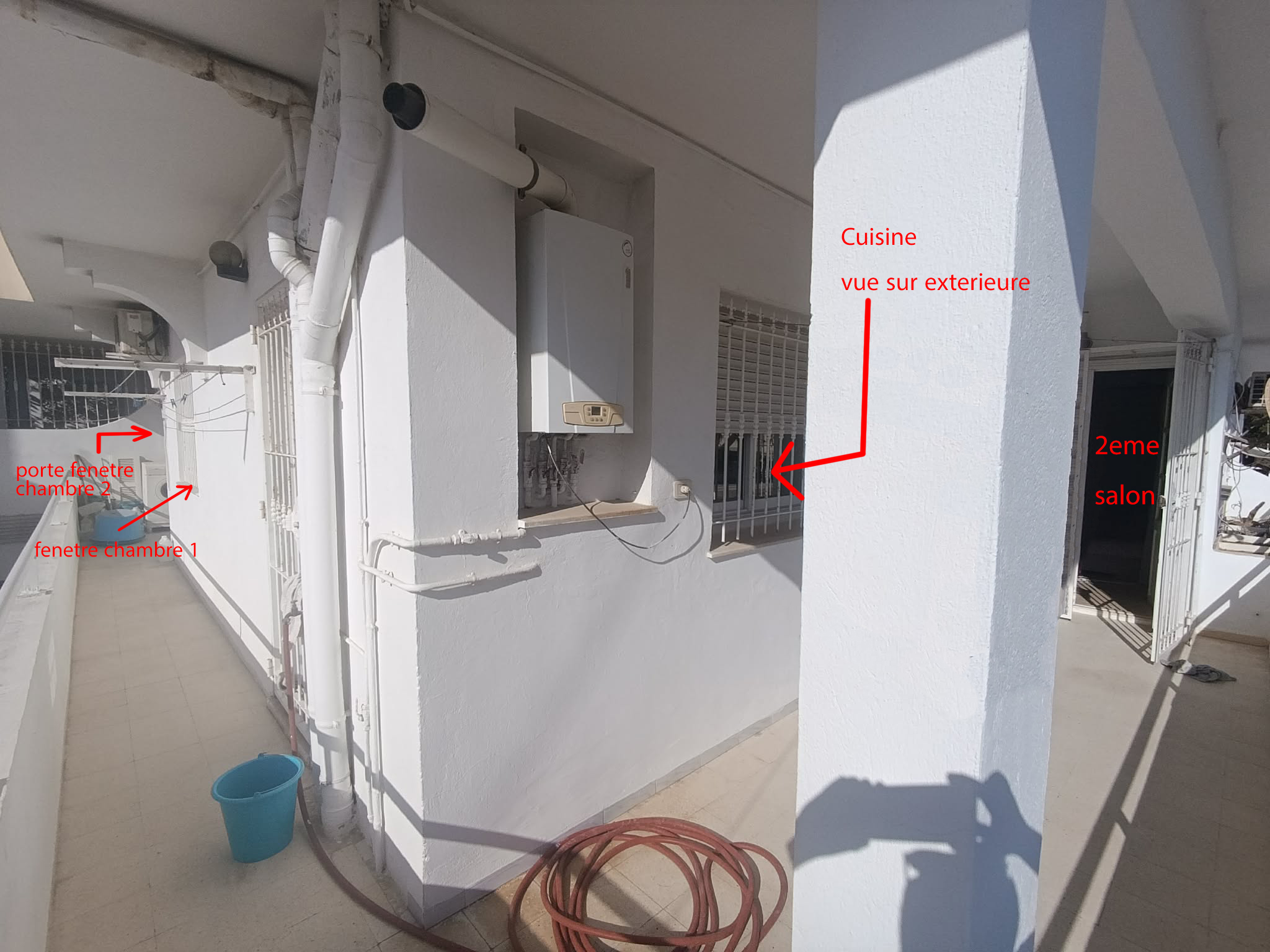 Bou Mhel El Bassatine&nbsp;Cite El Mouna&nbsp;Vente&nbsp;Appart. 4 pi�ces&nbsp;Tres grand salon avec 2 chambre