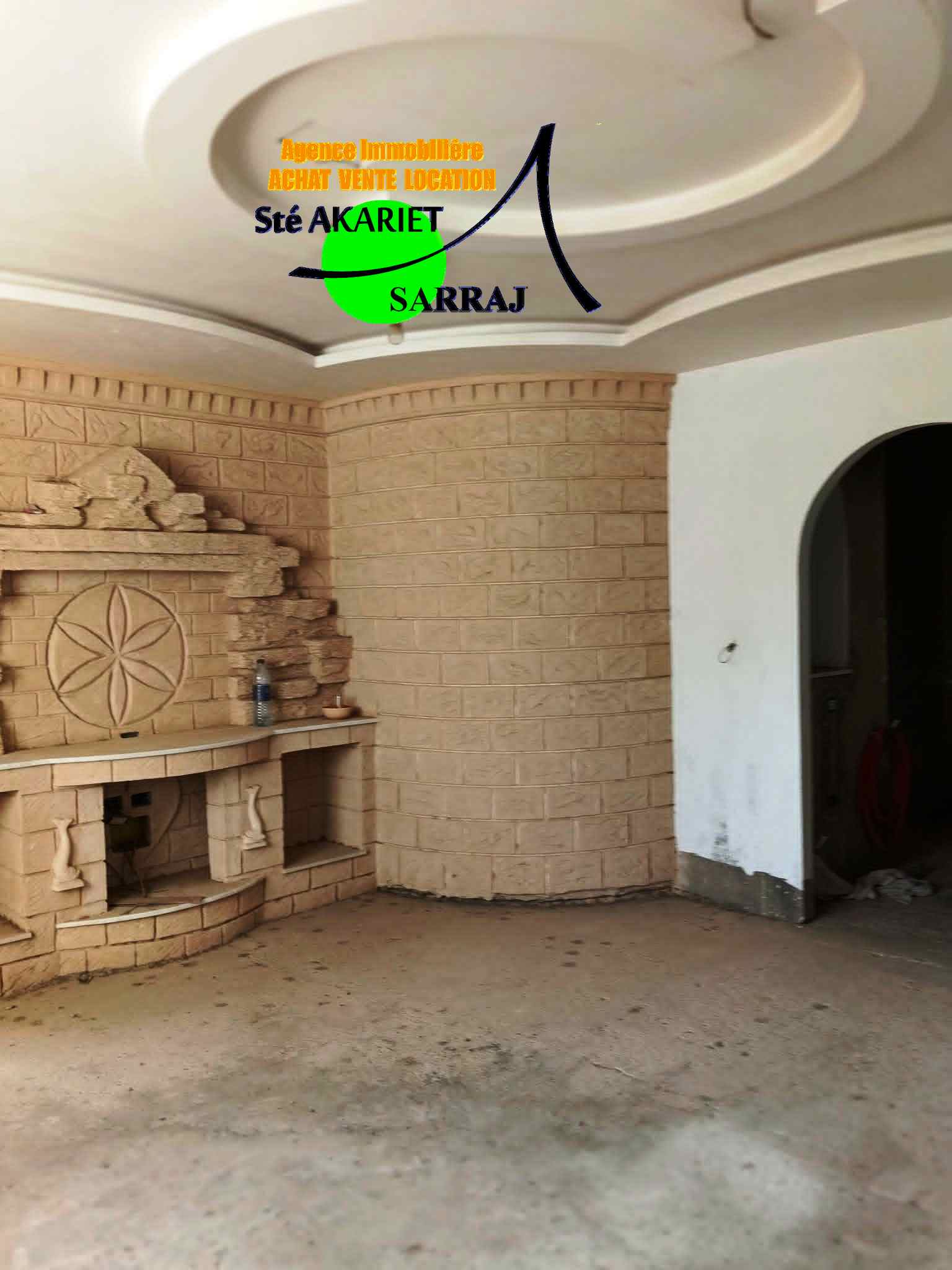 Sousse Jaouhara&nbsp;Khezama Ouest&nbsp;Vente&nbsp;Maisons&nbsp;Villa r1 derri�re hamadi abid � khzema ouest
