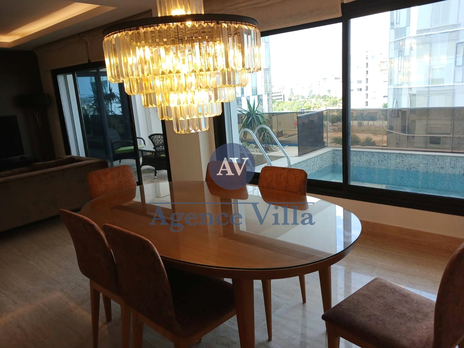 La Marsa&nbsp;Berge Du Lac&nbsp;Location&nbsp;Appart. 4 pi�ces&nbsp;Appartement s3 meubl� avec piscine au lac 2