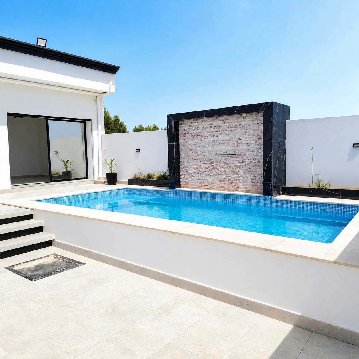 Kelibia&nbsp;Dar Allouche&nbsp;Vente&nbsp;Maisons&nbsp;Villa s2 haut standing  avec piscine � dar alouche