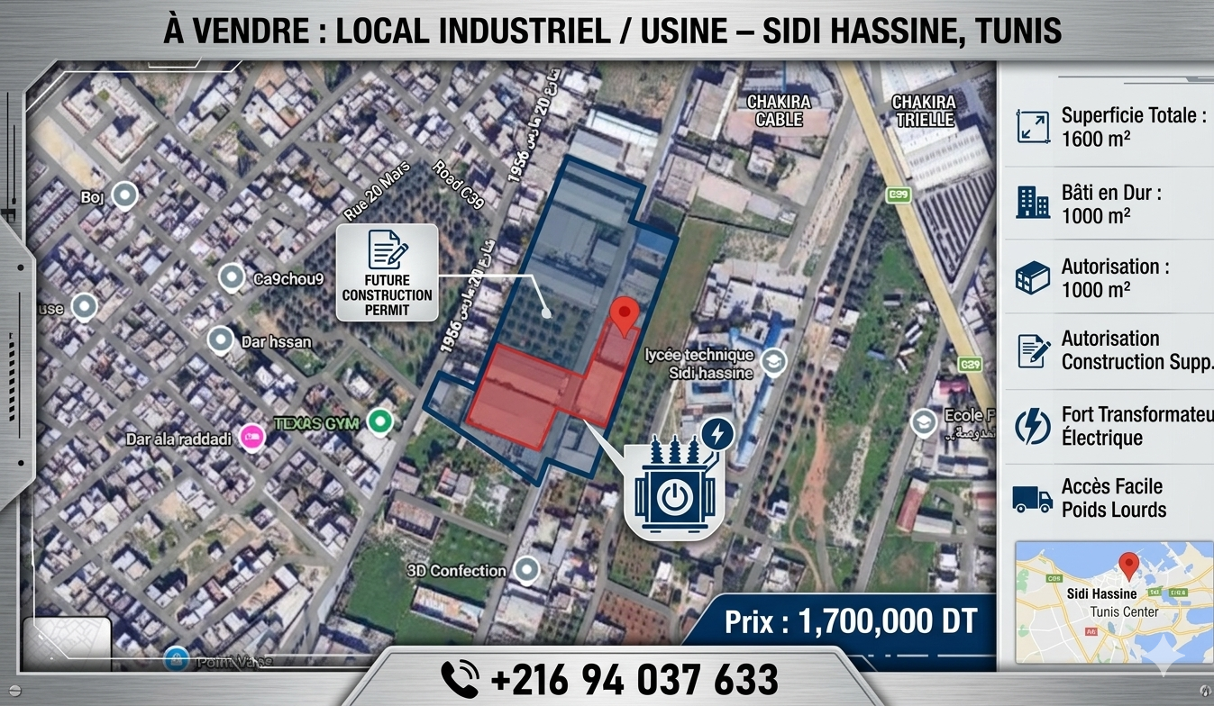 Vente&nbsp;Surfaces - Tunisie