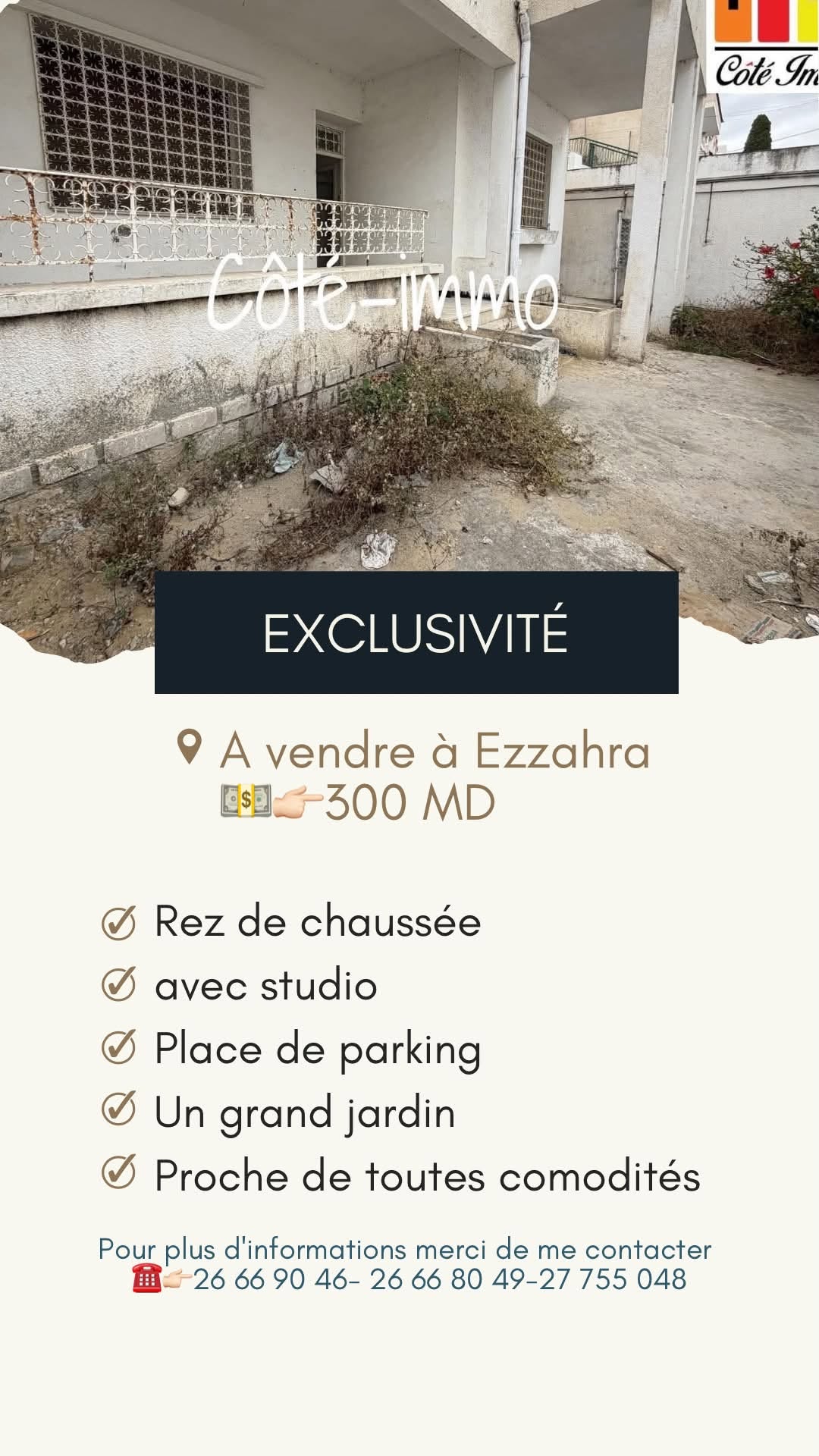 Vente&nbsp;Maisons - Tunisie