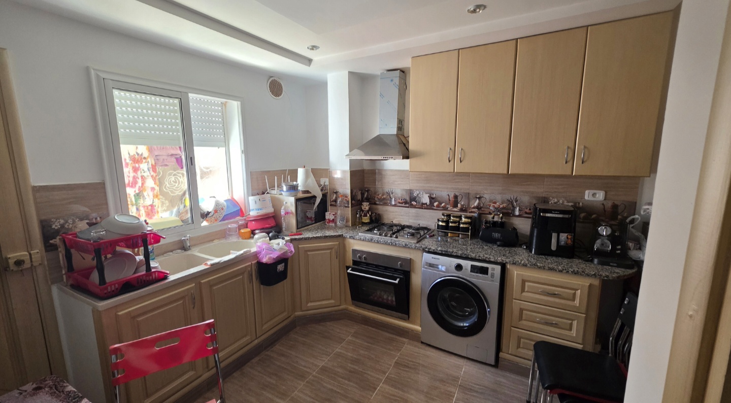 Sfax Sud&nbsp;Merkez Sahnoun&nbsp;Location&nbsp;Appart. 3 pi�ces&nbsp;Appartement meubl� s3 sur rue principal parcjardin