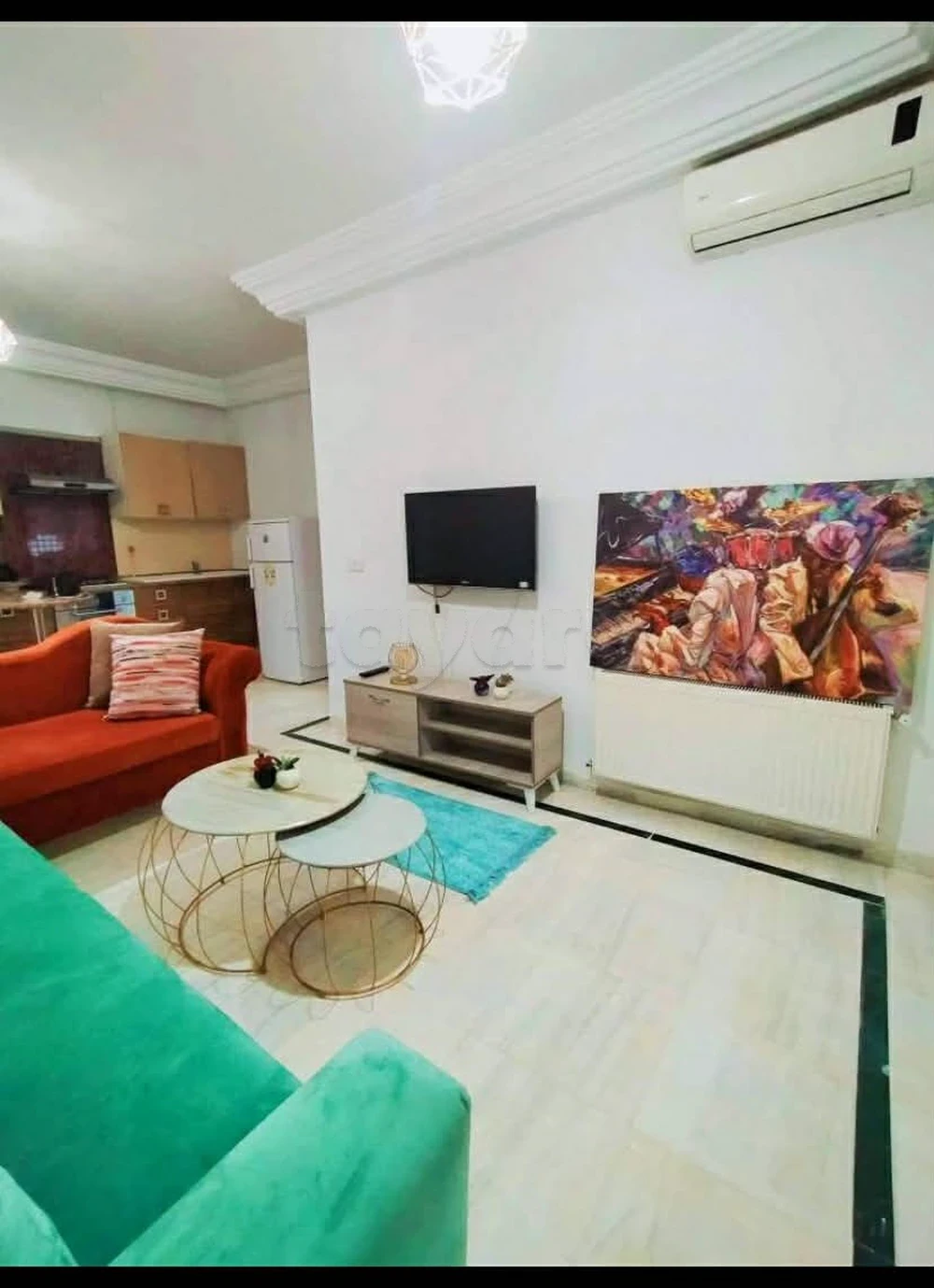 La Marsa&nbsp;El Aouina&nbsp;Vente&nbsp;Appart. 1 pi�ce&nbsp;S plus 1 richement meubl�e