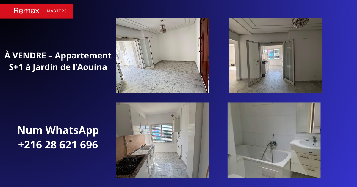 Vente&nbsp;Appart. 1 pi�ce - Tunisie